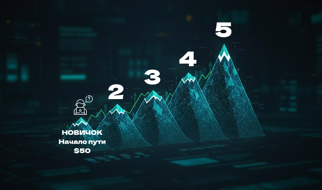 Иллюстрация к статье «Путь трейдера: от новичка до системного подхода»